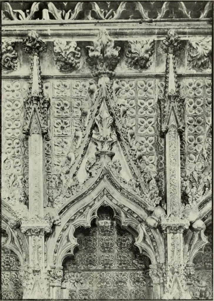 An illustration from An introduction to English church architecture : from the eleventh to the sixteenth century, 1913, leaf 58