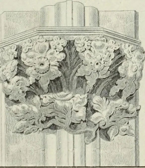 An illustration from An introduction to English church architecture : from the eleventh to the sixteenth century, 1913, leaf 62