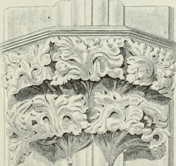 An illustration from An introduction to English church architecture : from the eleventh to the sixteenth century, 1913, leaf 62