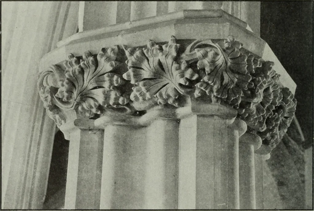 An illustration from An introduction to English church architecture : from the eleventh to the sixteenth century, 1913, leaf 63