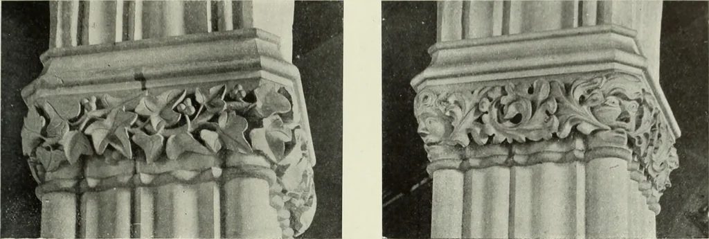 An illustration from An introduction to English church architecture : from the eleventh to the sixteenth century, 1913, leaf 64