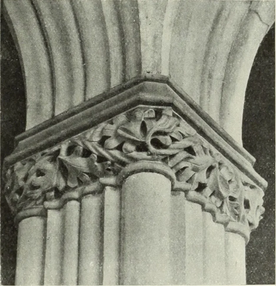 An illustration from An introduction to English church architecture : from the eleventh to the sixteenth century, 1913, leaf 64