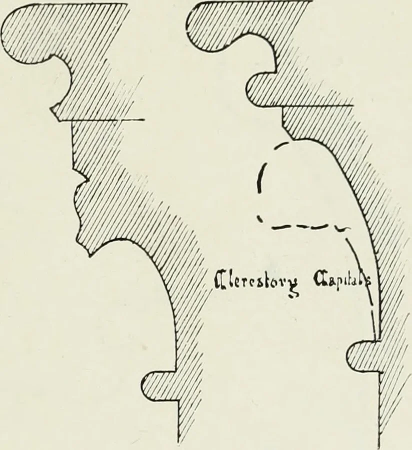 An illustration from An introduction to English church architecture : from the eleventh to the sixteenth century, 1913, leaf 66