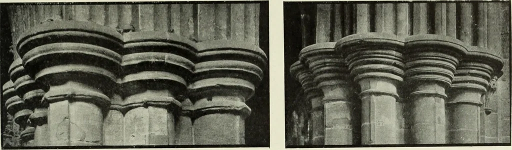 An illustration from An introduction to English church architecture : from the eleventh to the sixteenth century, 1913, leaf 70