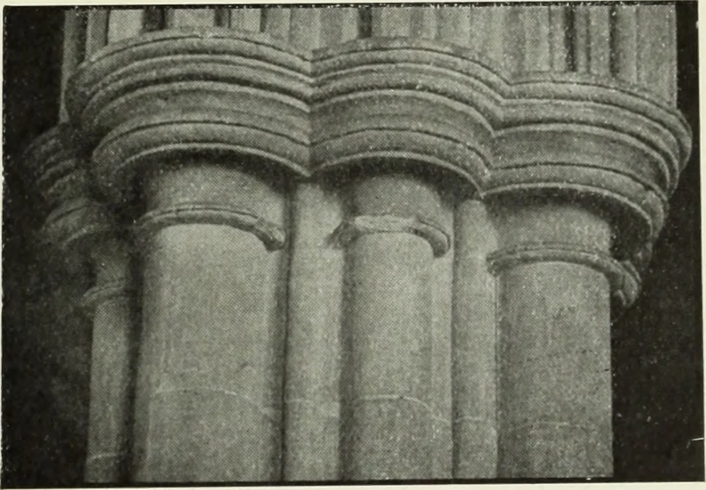 An illustration from An introduction to English church architecture : from the eleventh to the sixteenth century, 1913, leaf 70