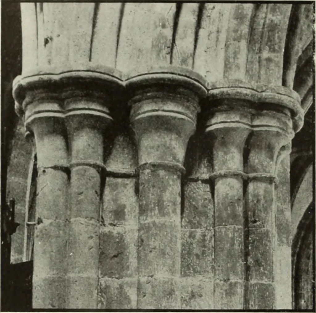 An illustration from An introduction to English church architecture : from the eleventh to the sixteenth century, 1913, leaf 71