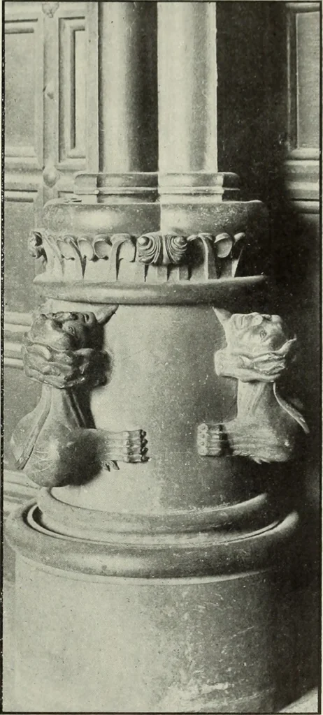 An illustration from An introduction to English church architecture : from the eleventh to the sixteenth century, 1913, leaf 74