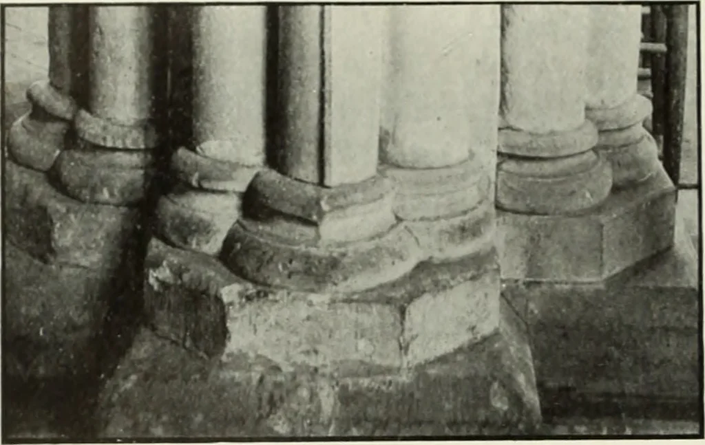 An illustration from An introduction to English church architecture : from the eleventh to the sixteenth century, 1913, leaf 77