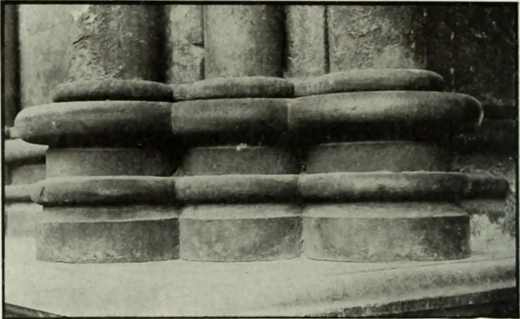 An illustration from An introduction to English church architecture : from the eleventh to the sixteenth century, 1913, leaf 77