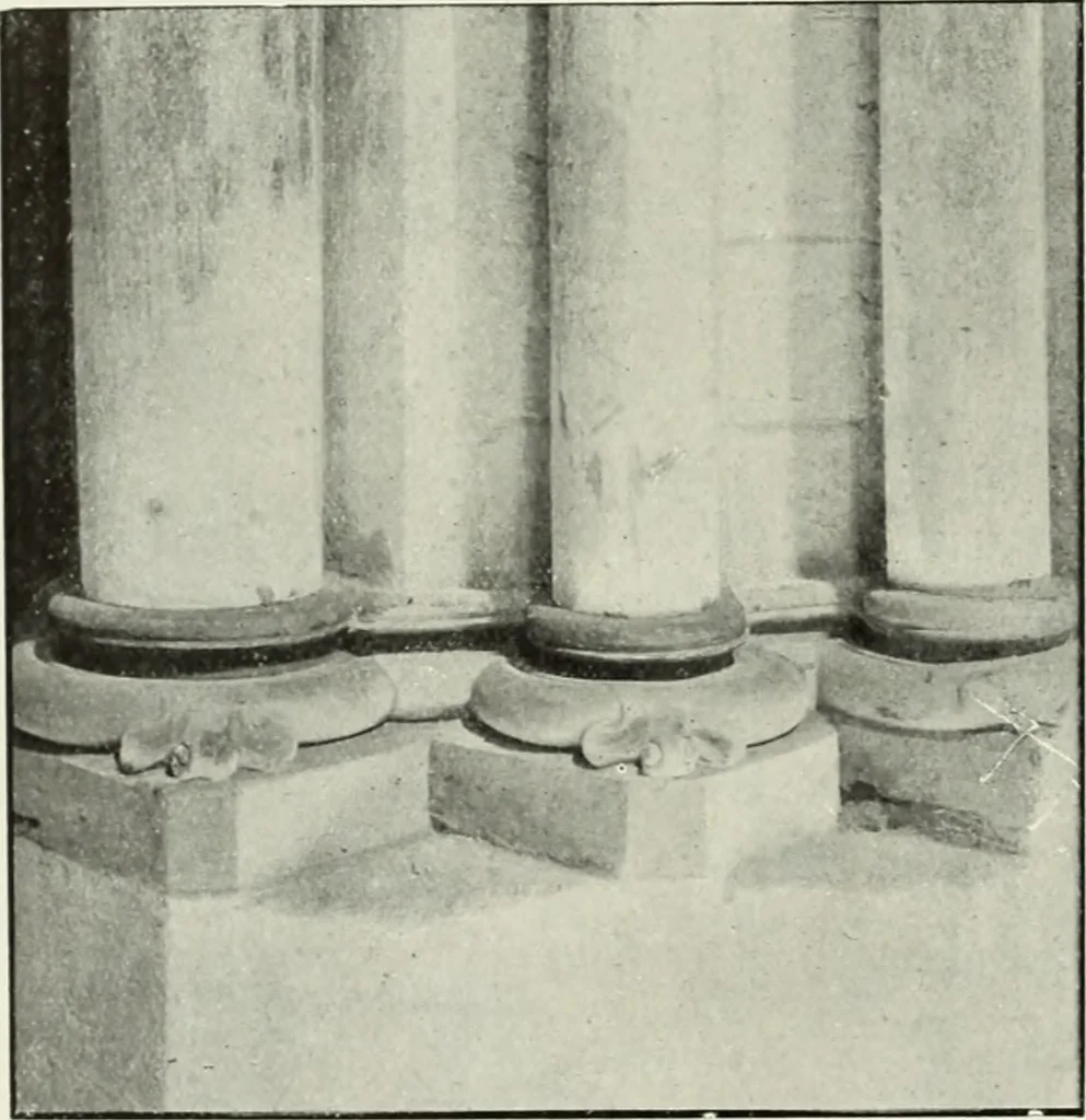 An illustration from An introduction to English church architecture : from the eleventh to the sixteenth century, 1913, leaf 77