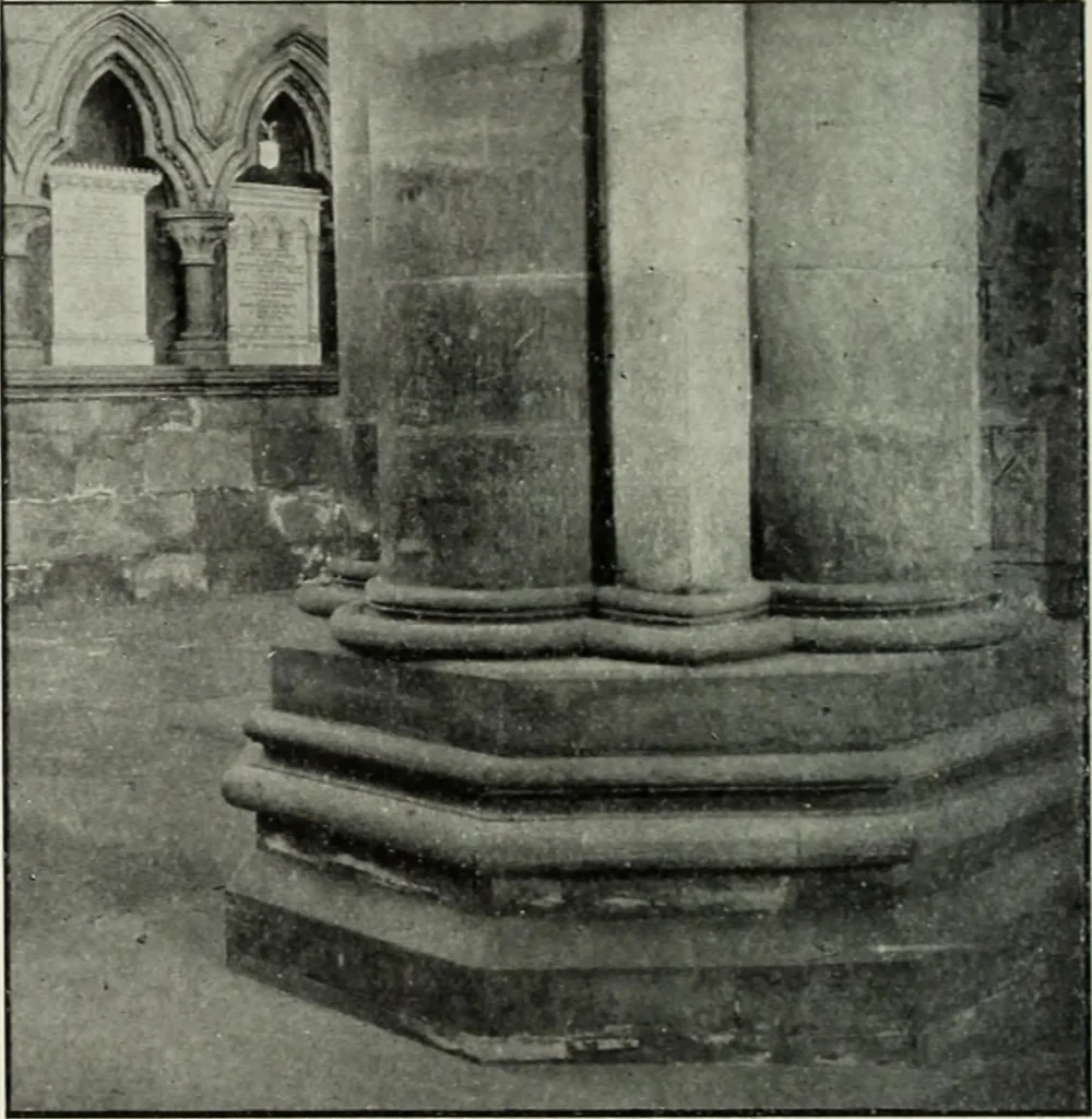 An illustration from An introduction to English church architecture : from the eleventh to the sixteenth century, 1913, leaf 77