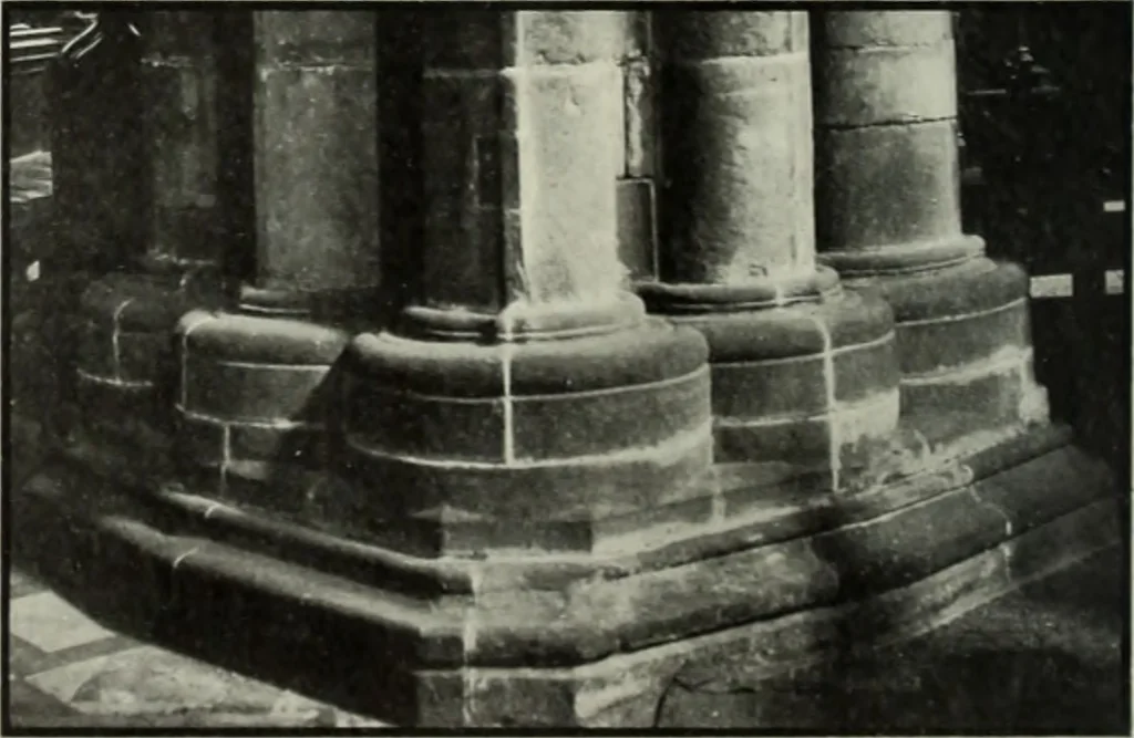 An illustration from An introduction to English church architecture : from the eleventh to the sixteenth century, 1913, leaf 77