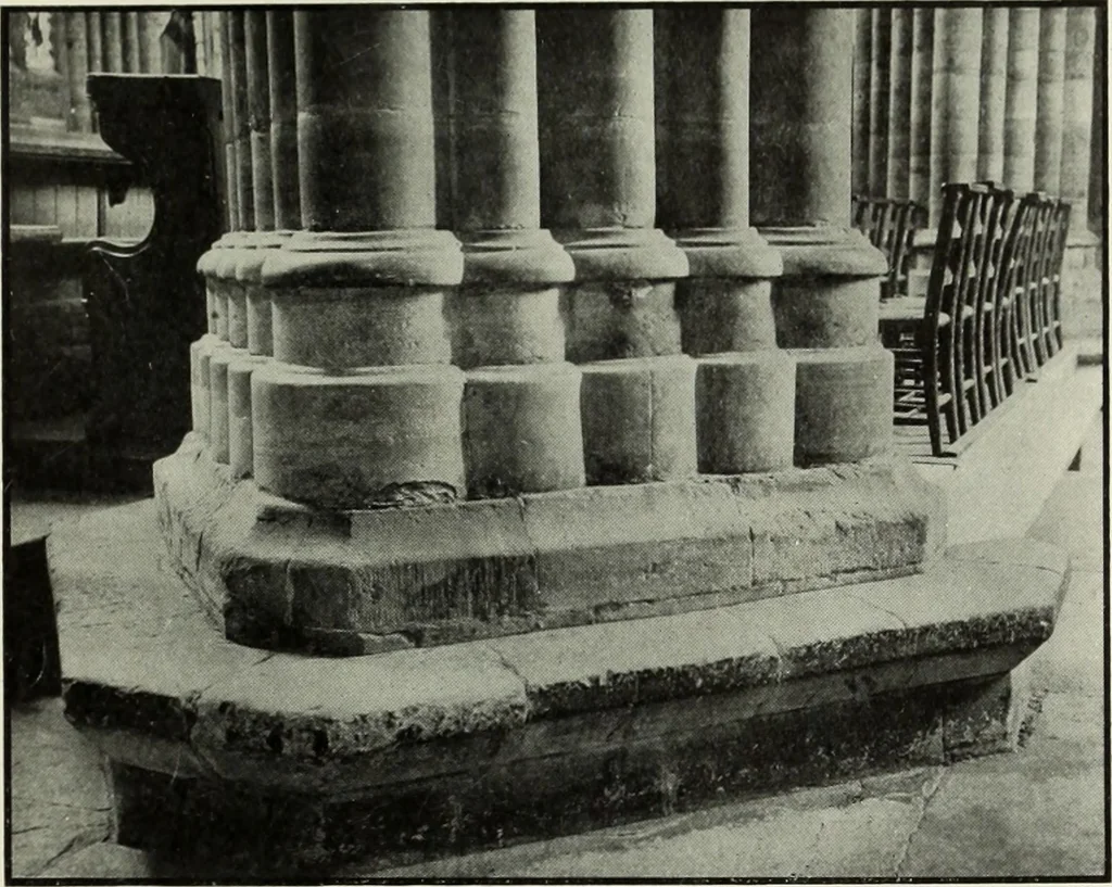 An illustration from An introduction to English church architecture : from the eleventh to the sixteenth century, 1913, leaf 78
