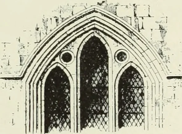 An illustration from An introduction to English church architecture : from the eleventh to the sixteenth century, 1913, leaf 86