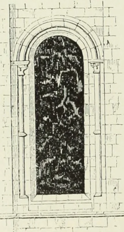 An illustration from An introduction to English church architecture : from the eleventh to the sixteenth century, 1913, leaf 87