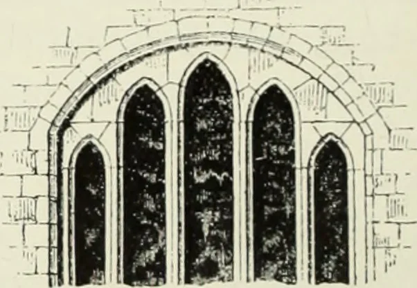 An illustration from An introduction to English church architecture : from the eleventh to the sixteenth century, 1913, leaf 87