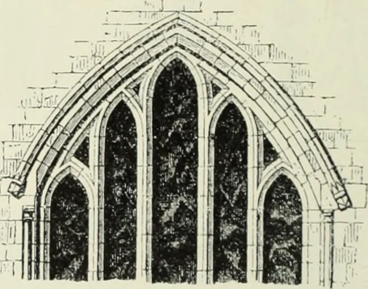 An illustration from An introduction to English church architecture : from the eleventh to the sixteenth century, 1913, leaf 87