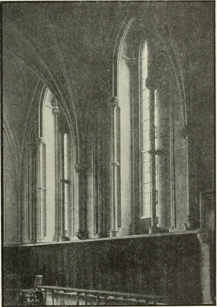 An illustration from An introduction to English church architecture : from the eleventh to the sixteenth century, 1913, leaf 90