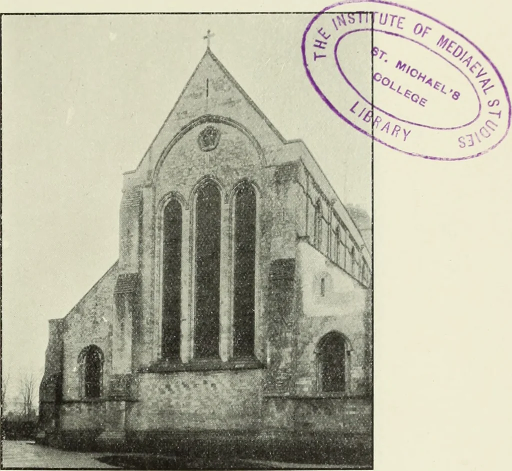 An illustration from An introduction to English church architecture : from the eleventh to the sixteenth century, 1913, leaf 96