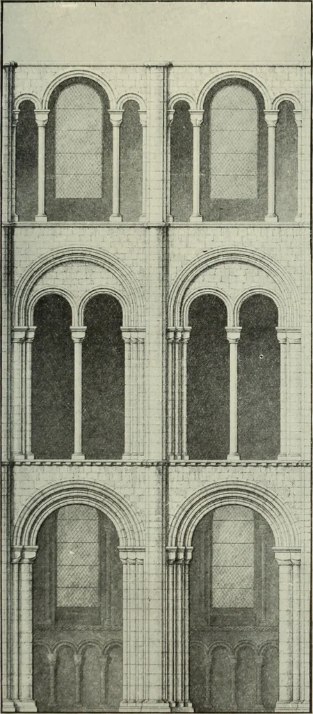An illustration from An introduction to English church architecture : from the eleventh to the sixteenth century, 1913, leaf 98