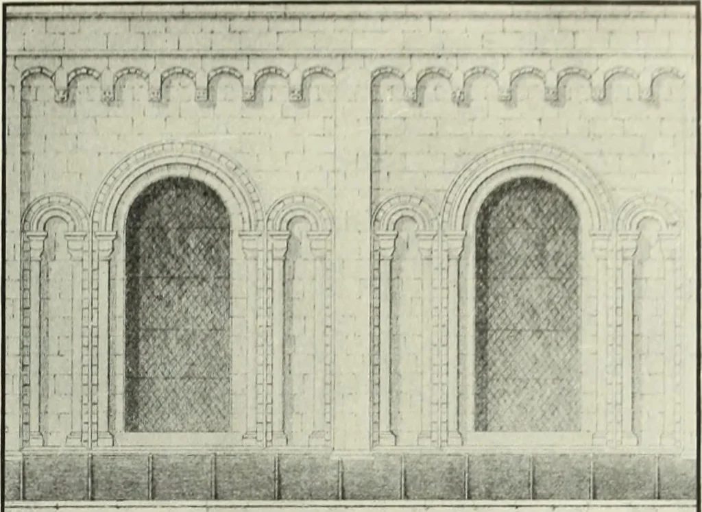 An illustration from An introduction to English church architecture : from the eleventh to the sixteenth century, 1913, leaf 98