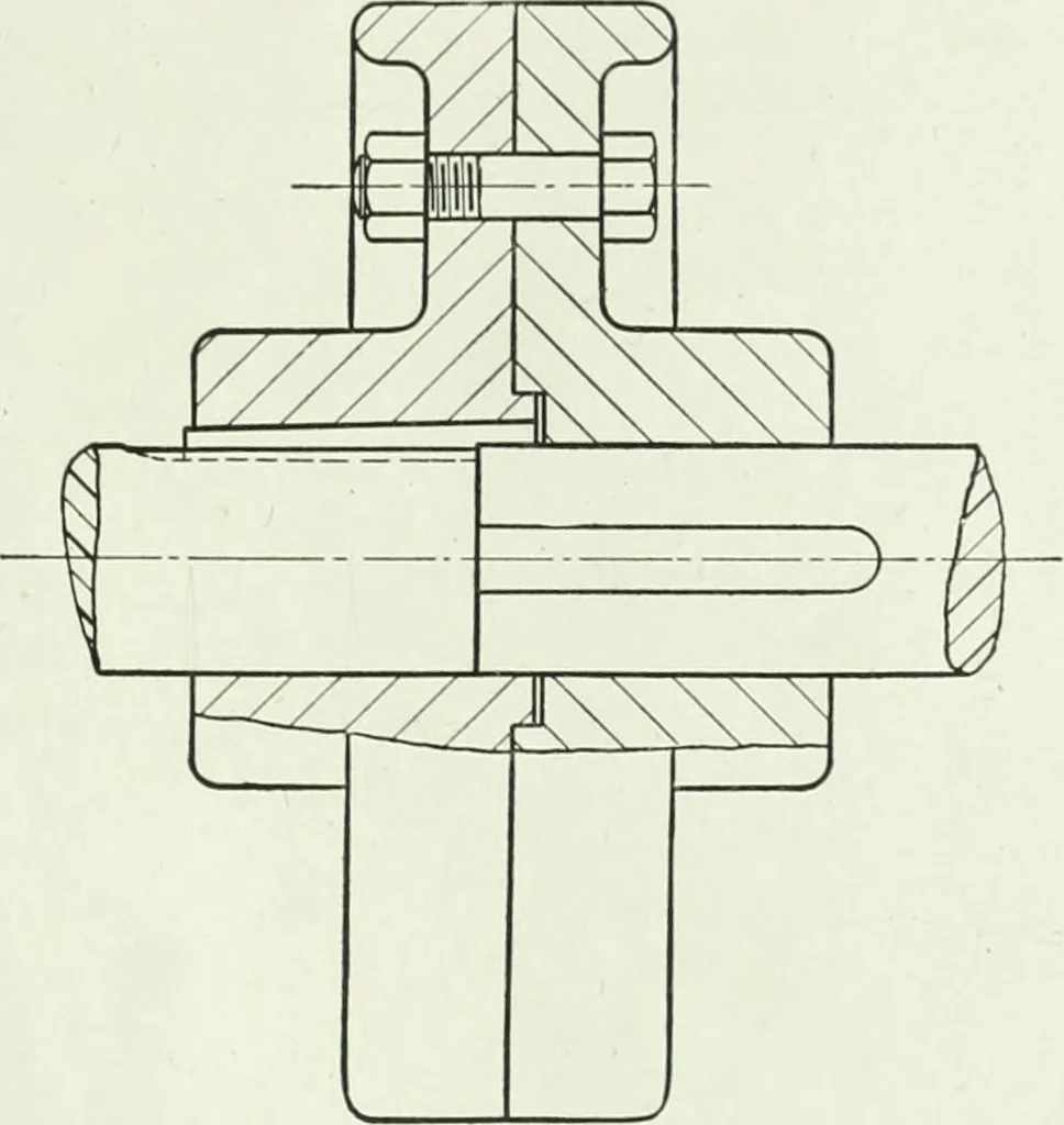 An illustration from An introduction to machine sketching and drawing for industrial and technical schools, 1917, leaf 68