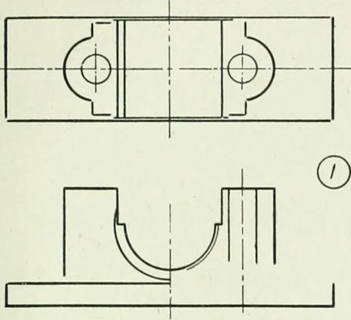 An illustration from An introduction to machine sketching and drawing for industrial and technical schools, 1917, leaf 78