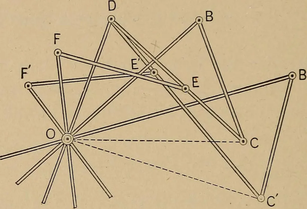 An illustration from An introduction to projective geometry and its applications; an analytic and synthetic treatment, 1905, leaf 271