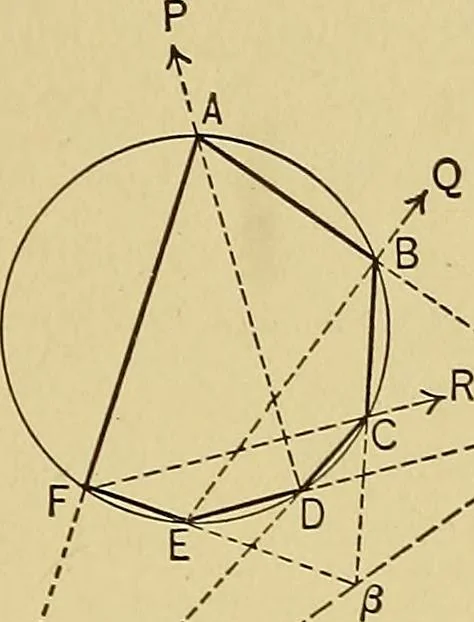 An illustration from An introduction to projective geometry and its applications; an analytic and synthetic treatment, 1905, leaf 236