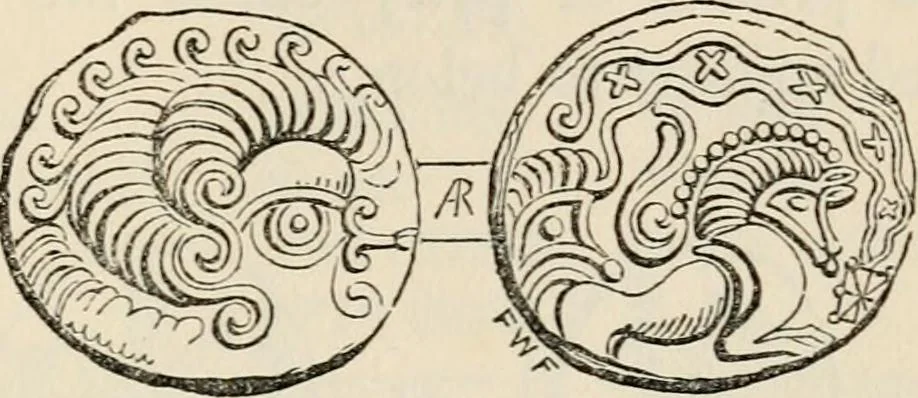 An illustration from An introduction to the study of ancient and modern coins, 1848, leaf 114
