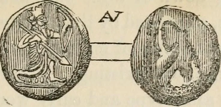 An illustration from An introduction to the study of ancient and modern coins, 1848, leaf 30