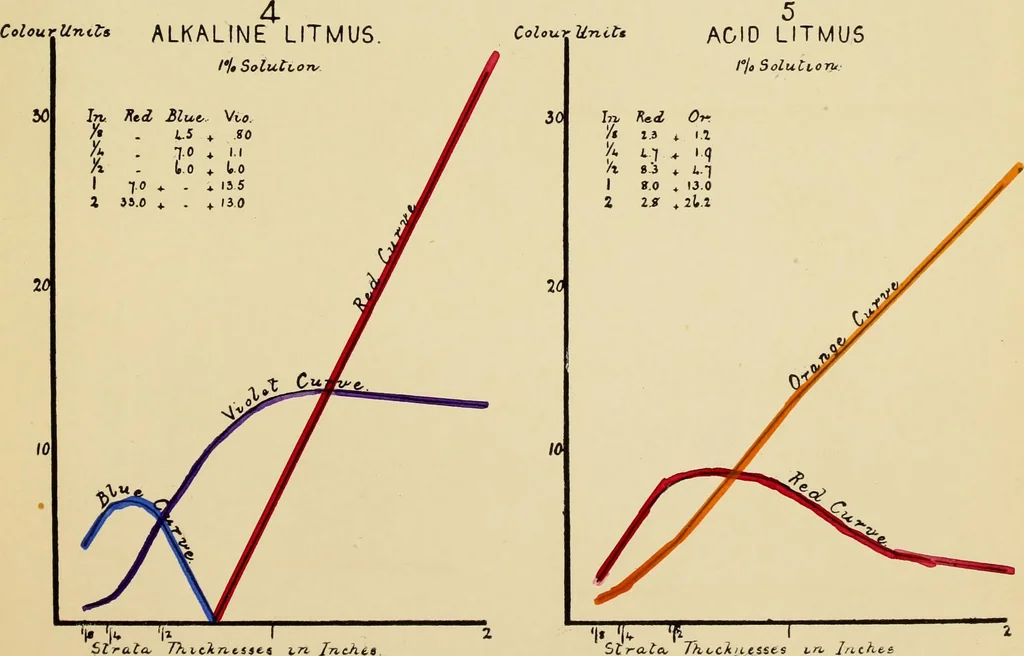 An illustration from An introduction to the study of colour phenomena, explaining a new theory of colour based entirely on experimental facts with applications to scientific and industrial investigations, 1905, leaf 30