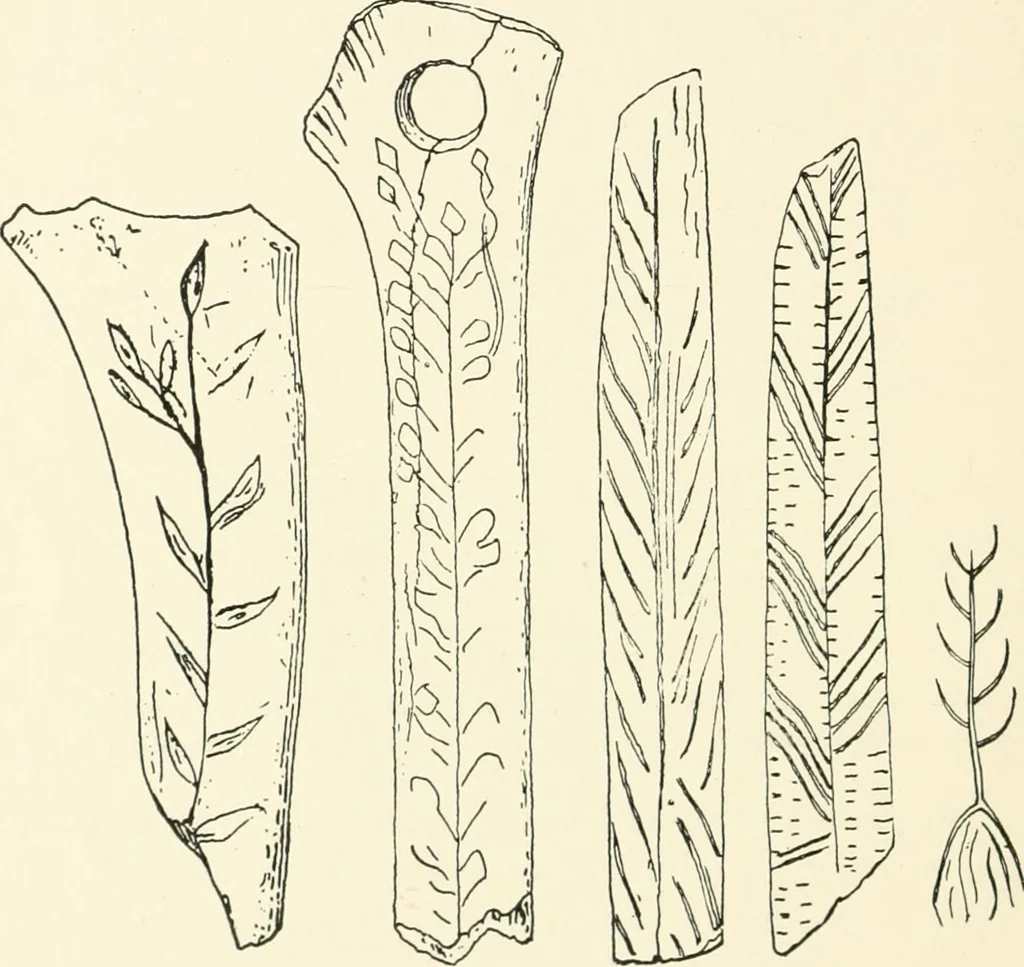 An illustration from An introduction to the study of prehistoric art, 1915, leaf 103
