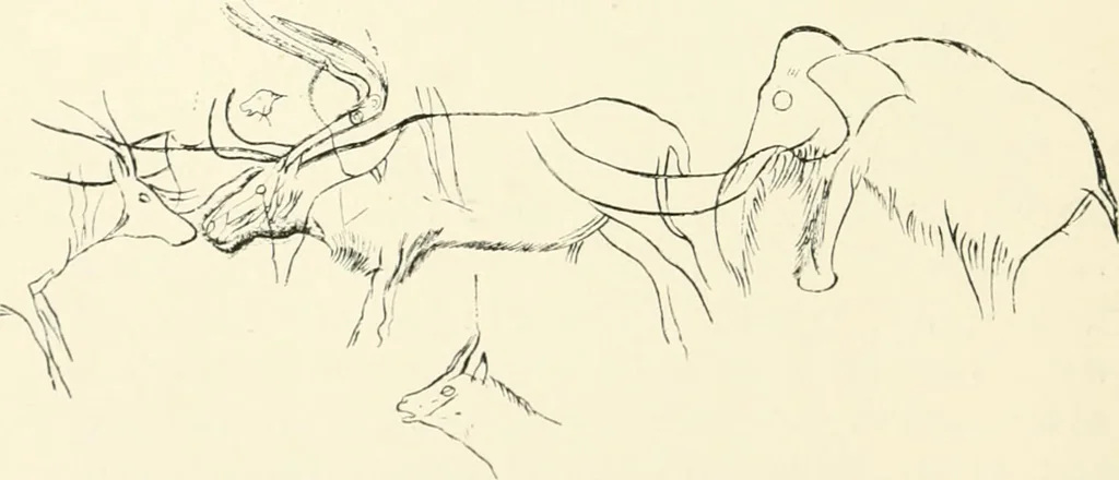 An illustration from An introduction to the study of prehistoric art, 1915, leaf 113