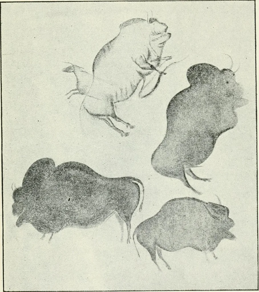 An illustration from An introduction to the study of prehistoric art, 1915, leaf 116