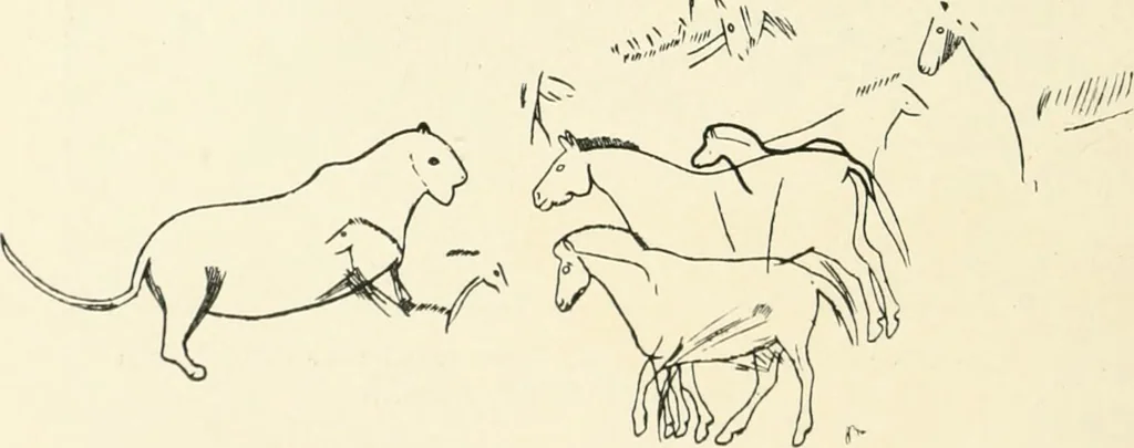An illustration from An introduction to the study of prehistoric art, 1915, leaf 117
