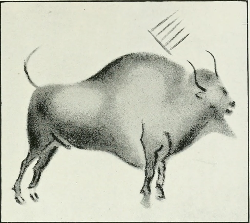 An illustration from An introduction to the study of prehistoric art, 1915, leaf 140
