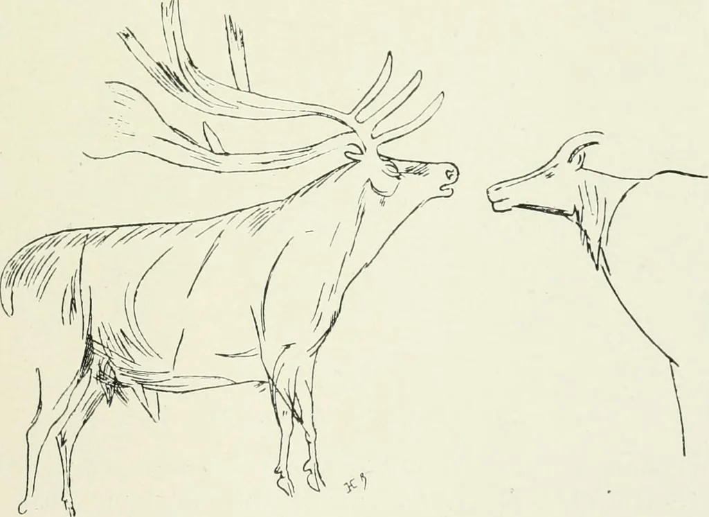An illustration from An introduction to the study of prehistoric art, 1915, leaf 142