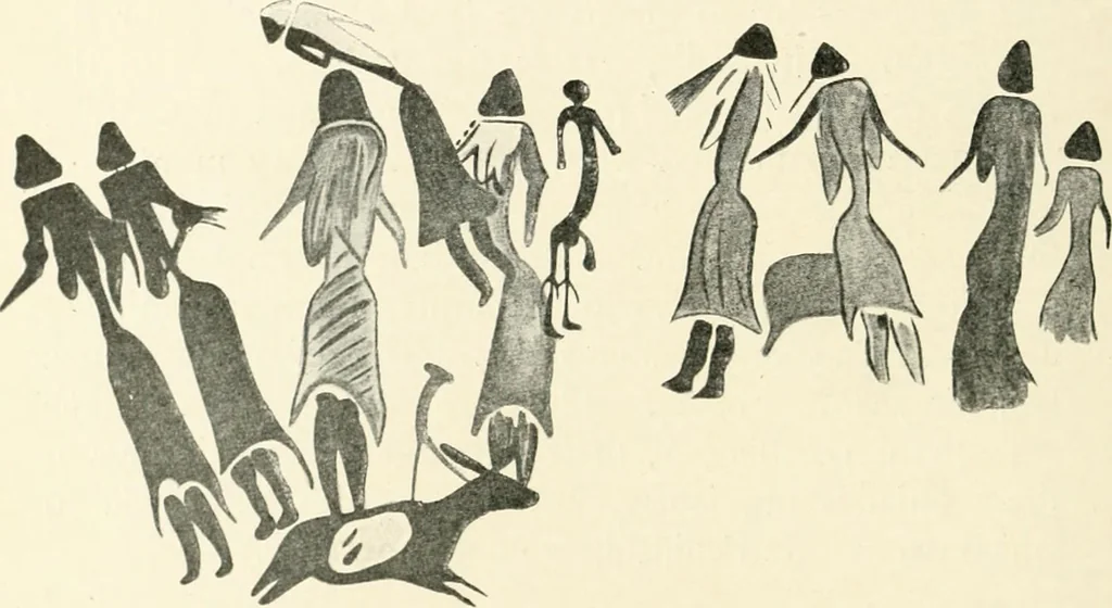 An illustration from An introduction to the study of prehistoric art, 1915, leaf 157
