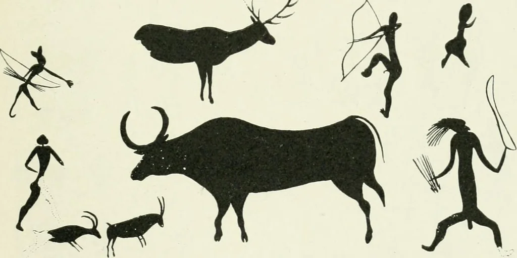 An illustration from An introduction to the study of prehistoric art, 1915, leaf 160