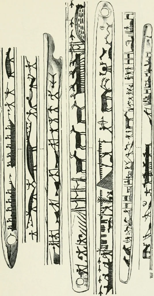 An illustration from An introduction to the study of prehistoric art, 1915, leaf 176