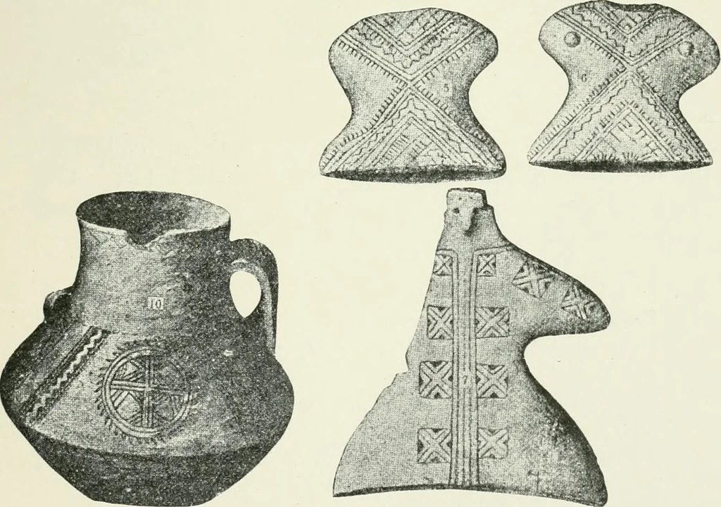 An illustration from An introduction to the study of prehistoric art, 1915, leaf 196