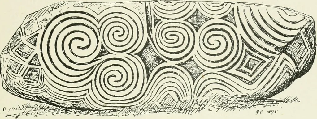 An illustration from An introduction to the study of prehistoric art, 1915, leaf 246