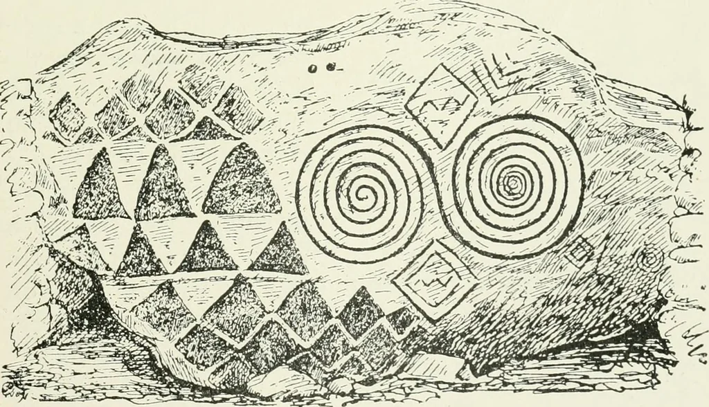 An illustration from An introduction to the study of prehistoric art, 1915, leaf 246