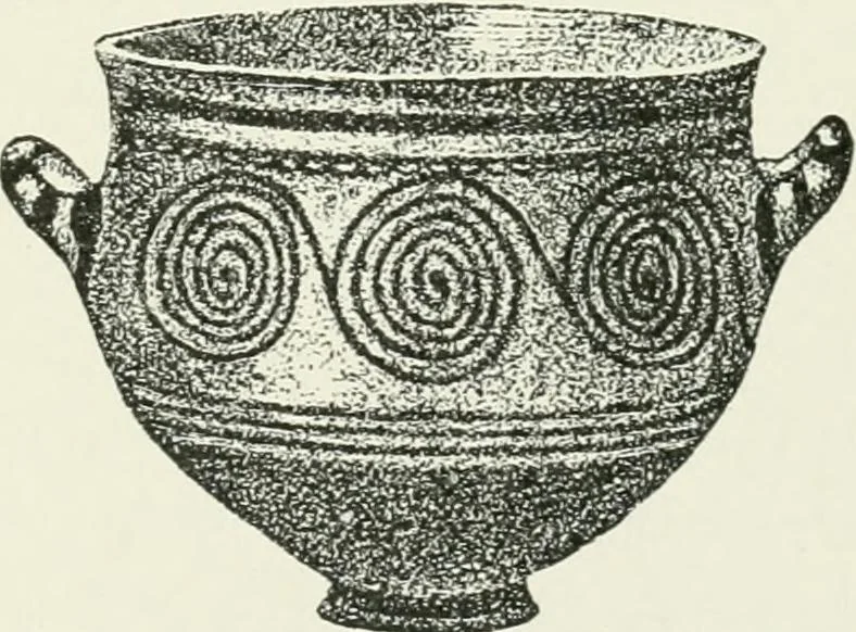 An illustration from An introduction to the study of prehistoric art, 1915, leaf 260