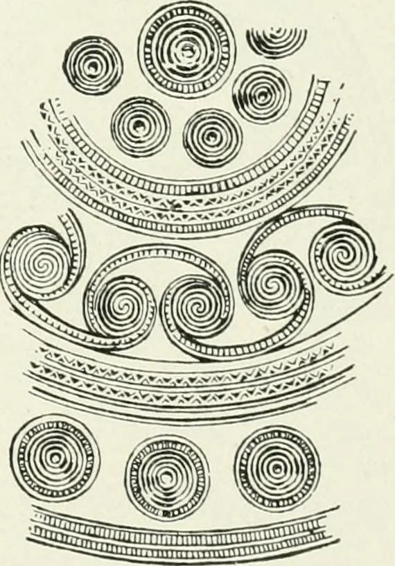 An illustration from An introduction to the study of prehistoric art, 1915, leaf 280