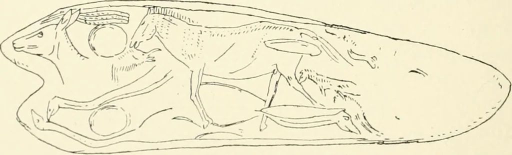 An illustration from An introduction to the study of prehistoric art, 1915, leaf 85