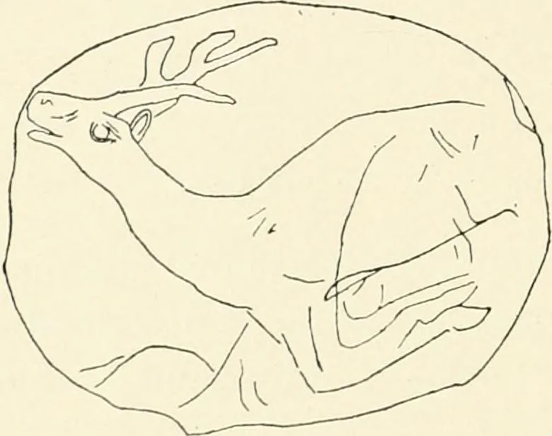 An illustration from An introduction to the study of prehistoric art, 1915, leaf 93