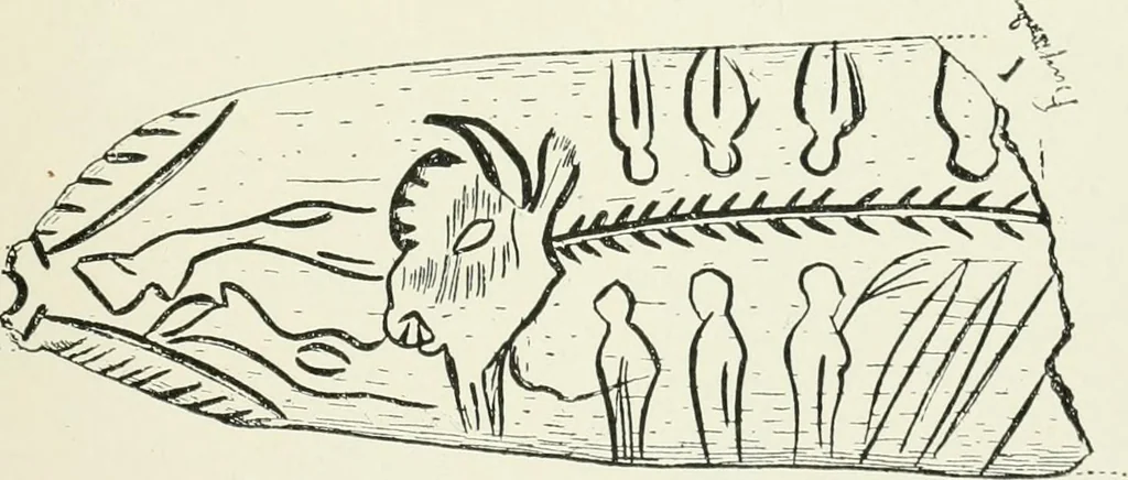 An illustration from An introduction to the study of prehistoric art, 1915, leaf 94