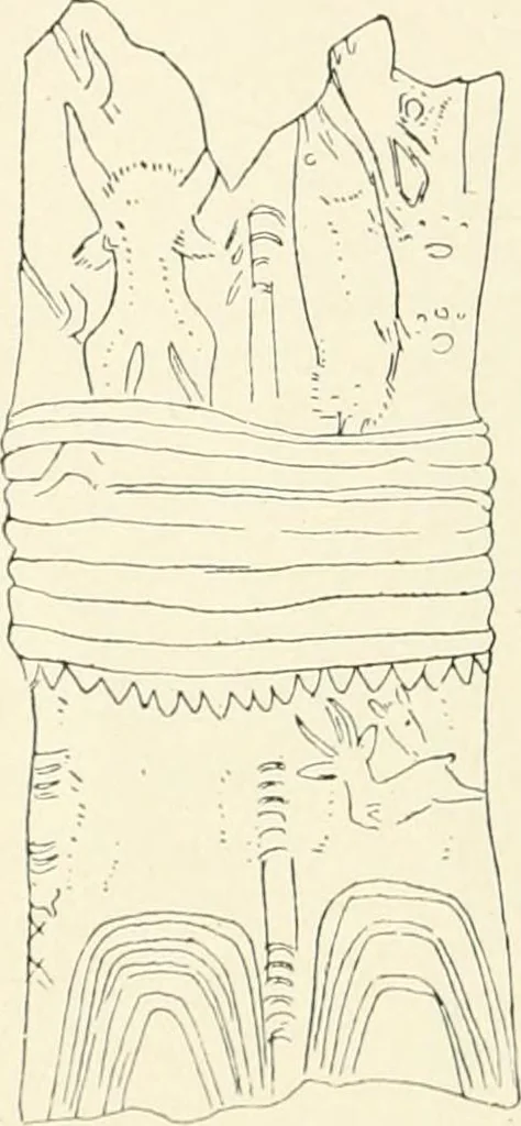 An illustration from An introduction to the study of prehistoric art, 1915, leaf 97